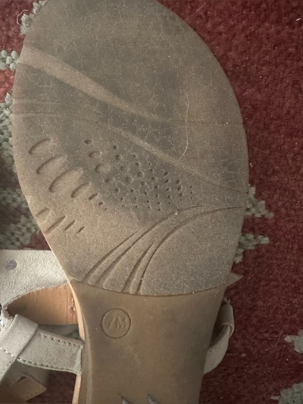 Ladies beige thong sandals with crystal and pearl bows by Dolce Mojo Moxy size 7 - Picture 8 of 15